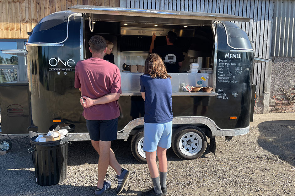 A guest food truck is usually available to keep visitors fed