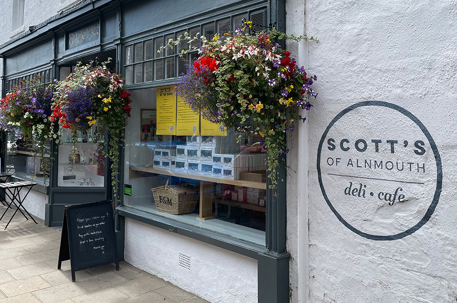 The beautiful exterior of Scott’s of Alnmouth